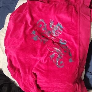 JUICY COUTURE Hot Pink Sweater Zip Up